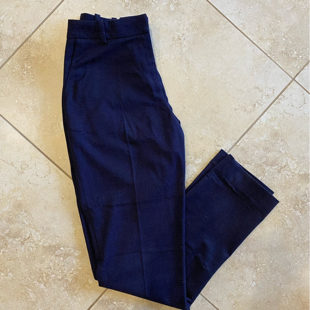 Blue Polka Dot Work Pants